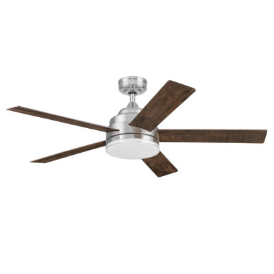 Ventilateur de plafond blanc 52 po avec pales réversibles blanc et gris Mule