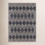 Andes Geometric Area Rug in Charcoal/Beige-1506145783