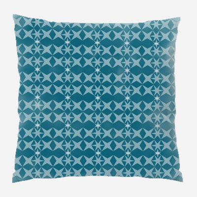 Geometric Microsuede Reversible Throw Pillow