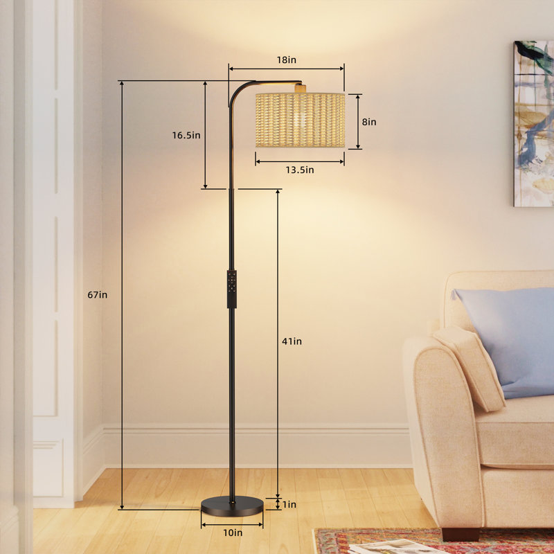 Rattan Belice With Remote Control And Bulb Included