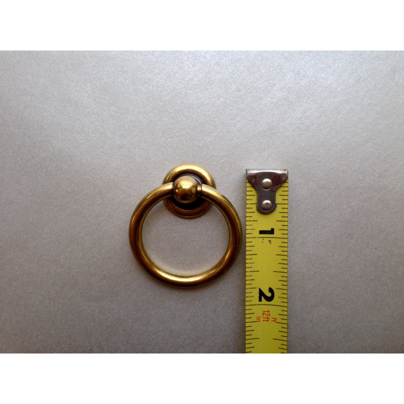 Drawer Small Ring Pull, Antique Brass