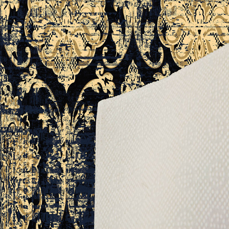 Premium Woven Carpet, 5.2 x 7.5 ft, 100% Polyester, Antibacterial, Non-Slip Underside, 0.3 in Pile Height | Machine Washable, 3D Digital Print | Perfect for Living Room, Bedroom & Office Décor