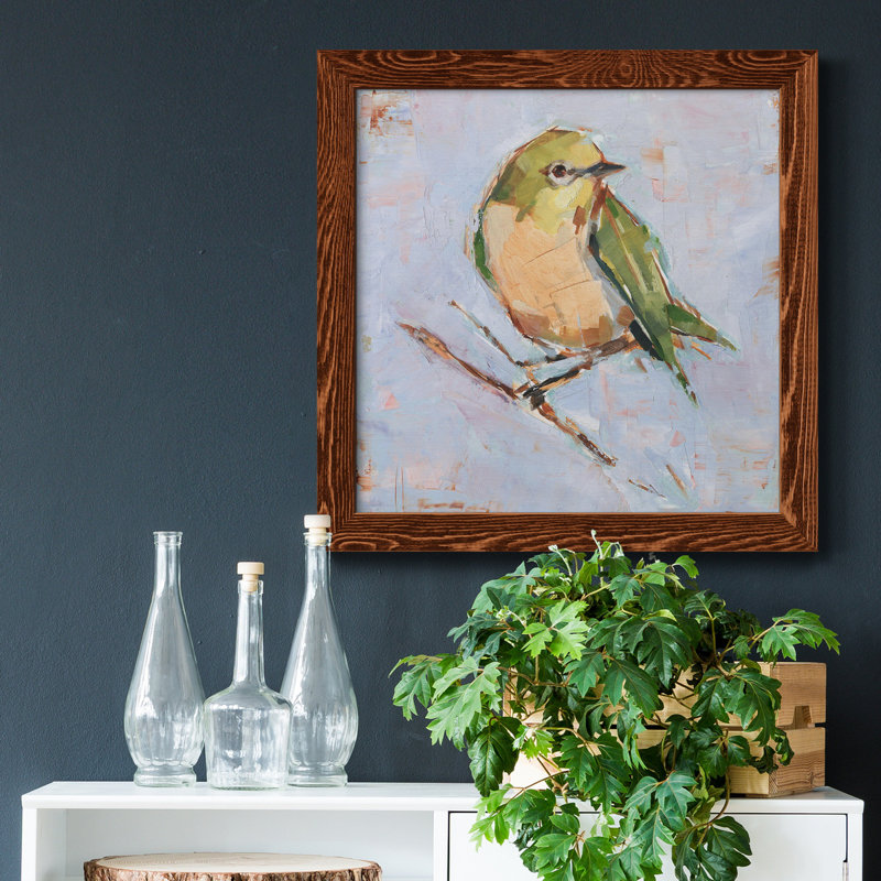 Oiseau Variété II - Toile encadrée de qualité supérieure - prête à être accrochée, H 31,5 po x l 31,5 po x P 1 po