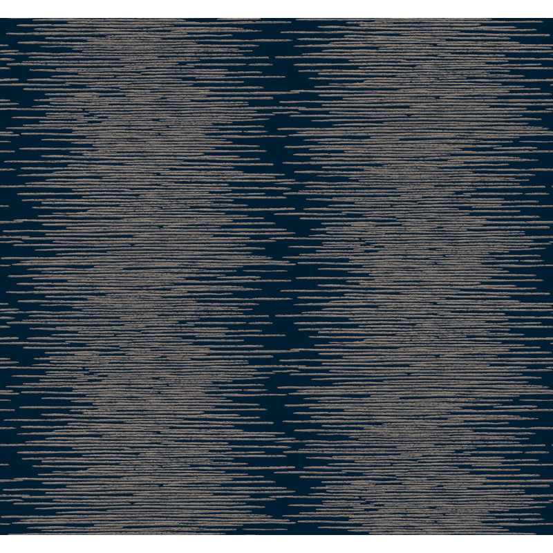 Papier peint à colonnes métalliques Opérette, Bleu