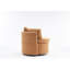 Chaise pivotante en tissu kaki moderne avec rangement et coussin de dossier, fauteuil d'appoint rembourré confortable pour le salon-1756223476