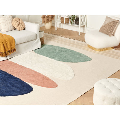 Trina Geometric Cotton Hand Woven Area Rug