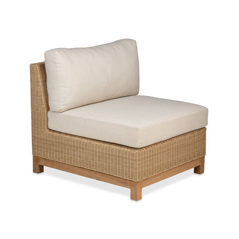 Fauteuil de chambre Savannah - Naturel avec coussins blé