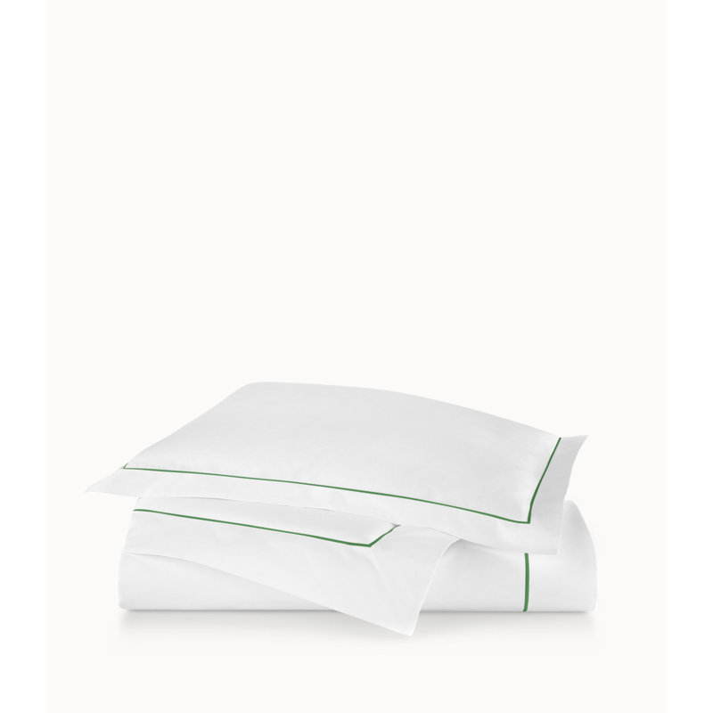 Boutique 100% Cotton Percale Duvet Cover, Queen Duvet, White/Pearl