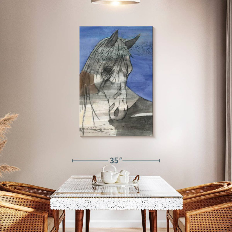 Cheval au clair de lune Brampt, H 45 po x l 30 po