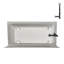 Baignoire en alcôve en acrylique blanc brillant avec drain externe 60 po x 30 po Streamline-101699045