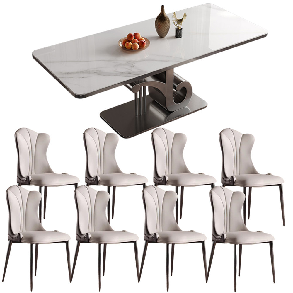 Elamer Modern rectangular simple dining table sets - Wayfair Canada