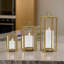 3 Piece Iron Tabletop Lantern Set