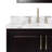 85'' Double Bathroom Vanity with Carrara Marble Top-81716022