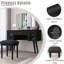 Ensemble de coiffeuse et coiffeuse Elegant-1396174344