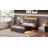 Velvet Upholstered Storage Teens Bed with Drawer & Charging Station 5 Support Legs-1568408576