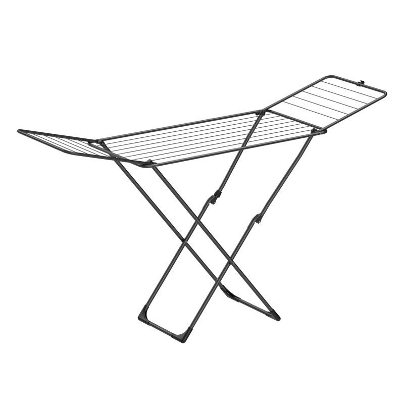 Steel Foldable Gullwing Drying Rack, Black