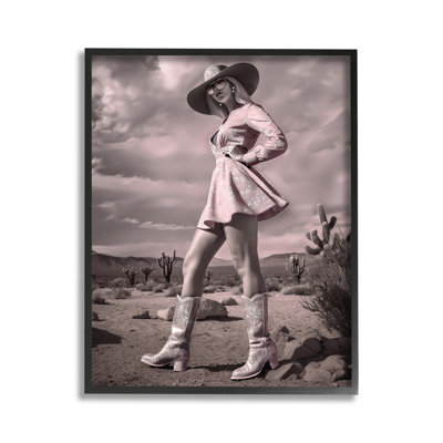 GlamCowgirlinDress GicleeArtbyZiweiLi