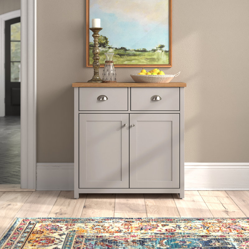 Kerry 79cm Sideboard, Matt Grey/Beige
