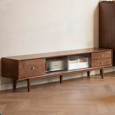 Modern Brown Solid Wood TV Stands