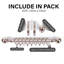 Extendable Metal Curtain Pole with Rings & Brass Finials, Adjustable Window Curtain Rod for Home & Office-1418454378-1418454379