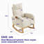 [Vidéo] Chaise berçante moderne avec accoudoirs de salon à dossier haut l 27,6 po Welike, deux poches latérales
