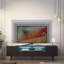 Meuble télé Prebe avec 16 lumières DEL et grand rangement Prebe | Panneau de particules E1, finition ultrabrillante-562963187