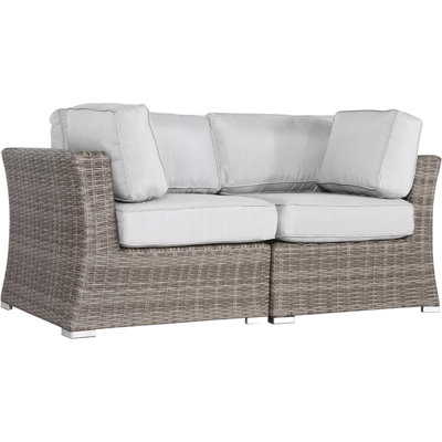 Extérieur moderne de 66 po - Rouille, décoloration et résistance avec coussins confortables