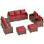 Ensemble de conversation avec coussin 7 pièces Piese-223078702-223078703-223078691