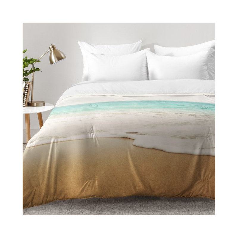 Bree Madden Coastal Polyester Floral Comforter, Full/Queen Comforter + 2 Standard Shams