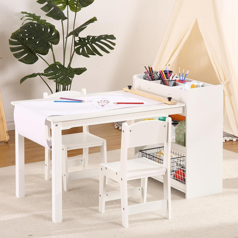 Kids and Chair Set, White