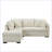 L-shaped Sectional Pull Out Sofa Bed Sleeper Sofa with Two USB Ports, Two Power Sockets and a Movable Storage Ottoman-190385852