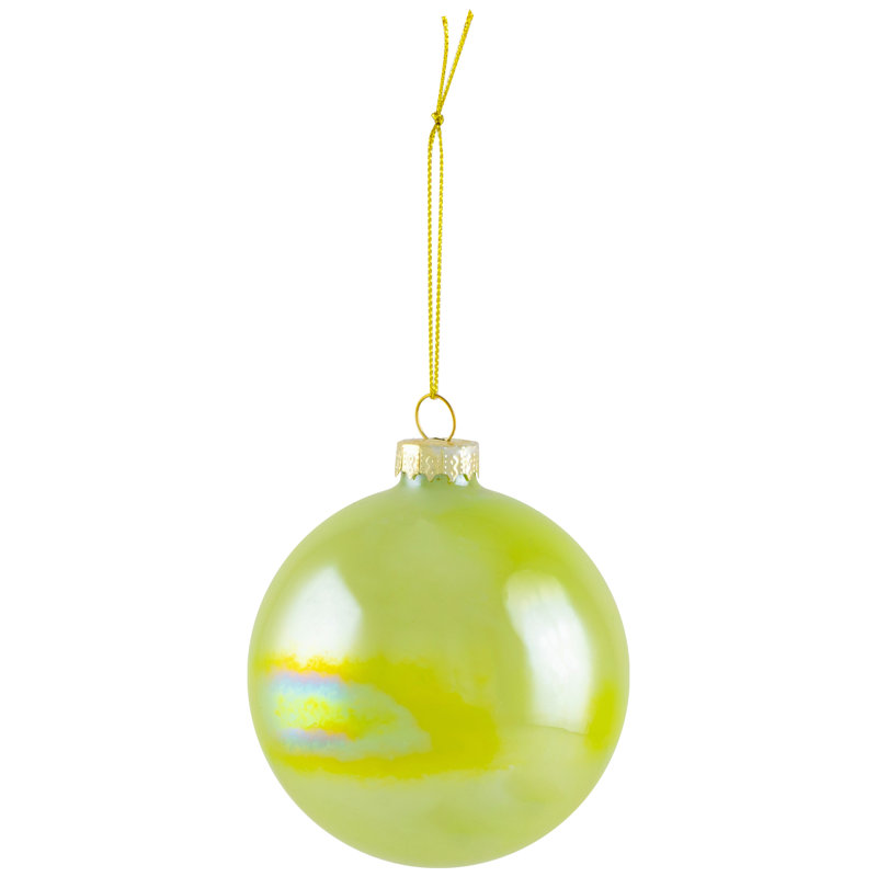Shiny Glass Ball Christmas Ornaments - 3" (80Mm) - 6Ct, Blue/Green/Teal
