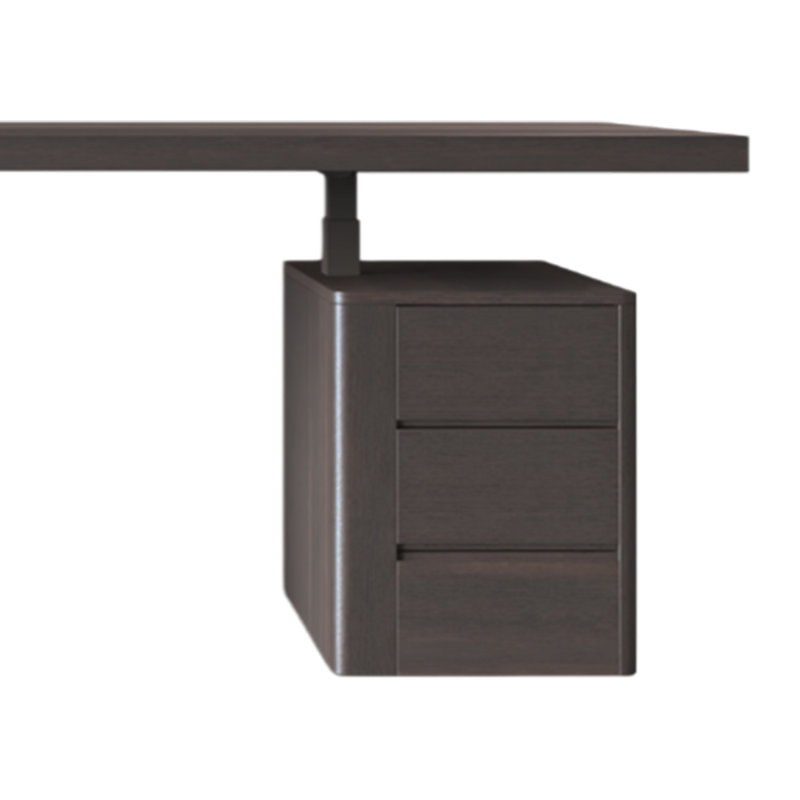 Computer Desk, Tan, 52.76" H x 86.61" W x 33.46" D