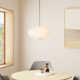Illusion Dimmable LED Pendant With Oval Shaped Glass Shade, Adjustable Color Temperature