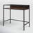 Kilby Glass Top Metal Base Writing Desk-1516888949