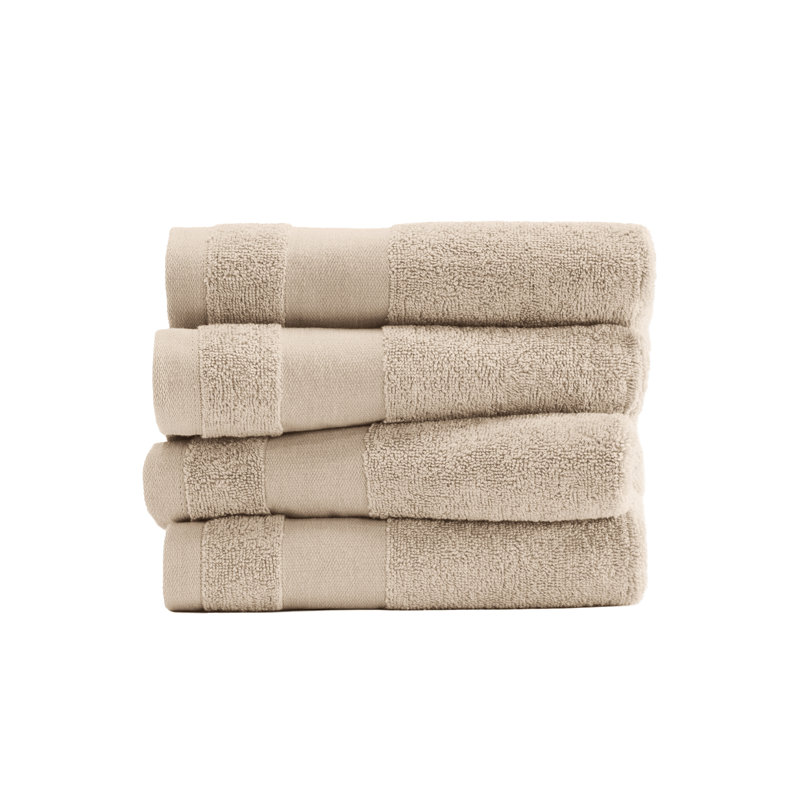 Ensemble de 4 essuie-mains 100% coton, Tanné
