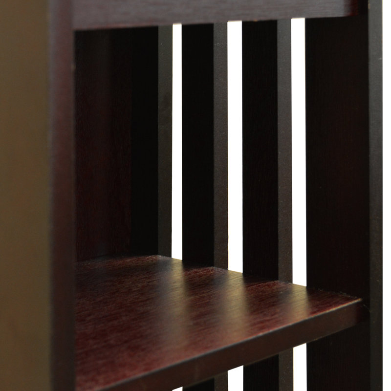 92cm H Media Shelves, Dark Brown