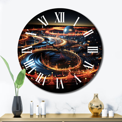 Horloge murale en métal