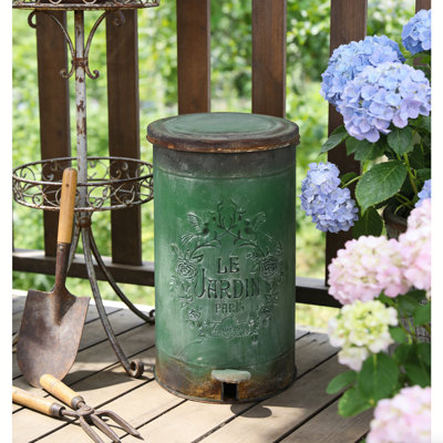 4.5 Gallon Step On Trash Can, Bathroom Trash Can, Vintage Farmhouse Garbage Can Waste Bin