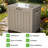 31 Gallons Water Resistant Lockable Resin Deck Box Durable Patio Storage Box-127114877