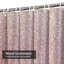 Rideau de douche rose avec 12 crochets-1889429846