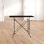 Rectangular Tall Metal End Table with Claw Feet-44653268-94558460