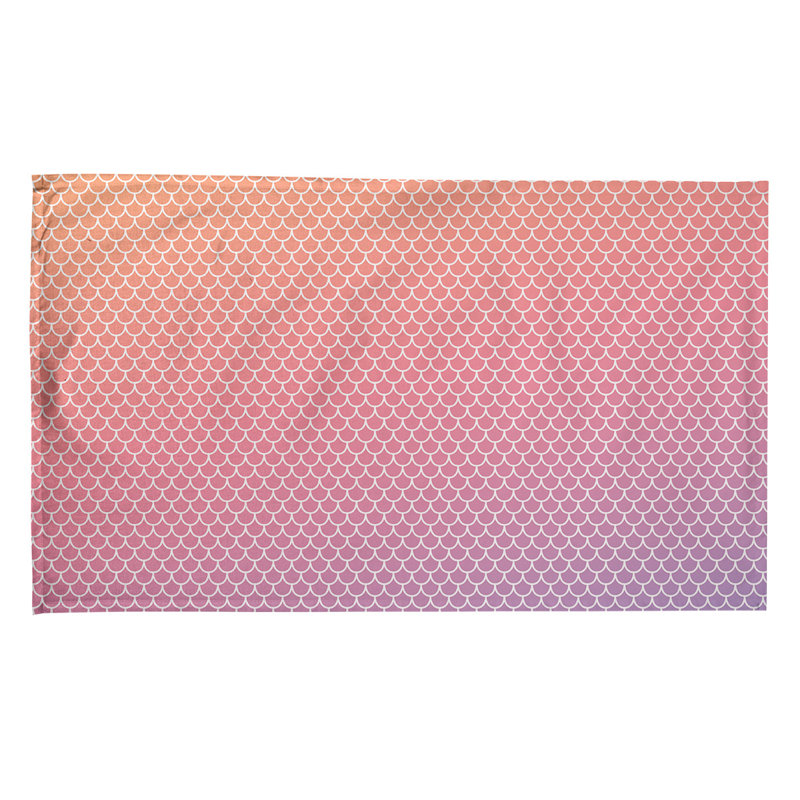 Serviette de thé sirène balances, Sergé de coton, Rose clair