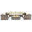 Lsi Fully Assembled 6 Person Seating Group With Firepit And Sunbrella Cushions-2016259946