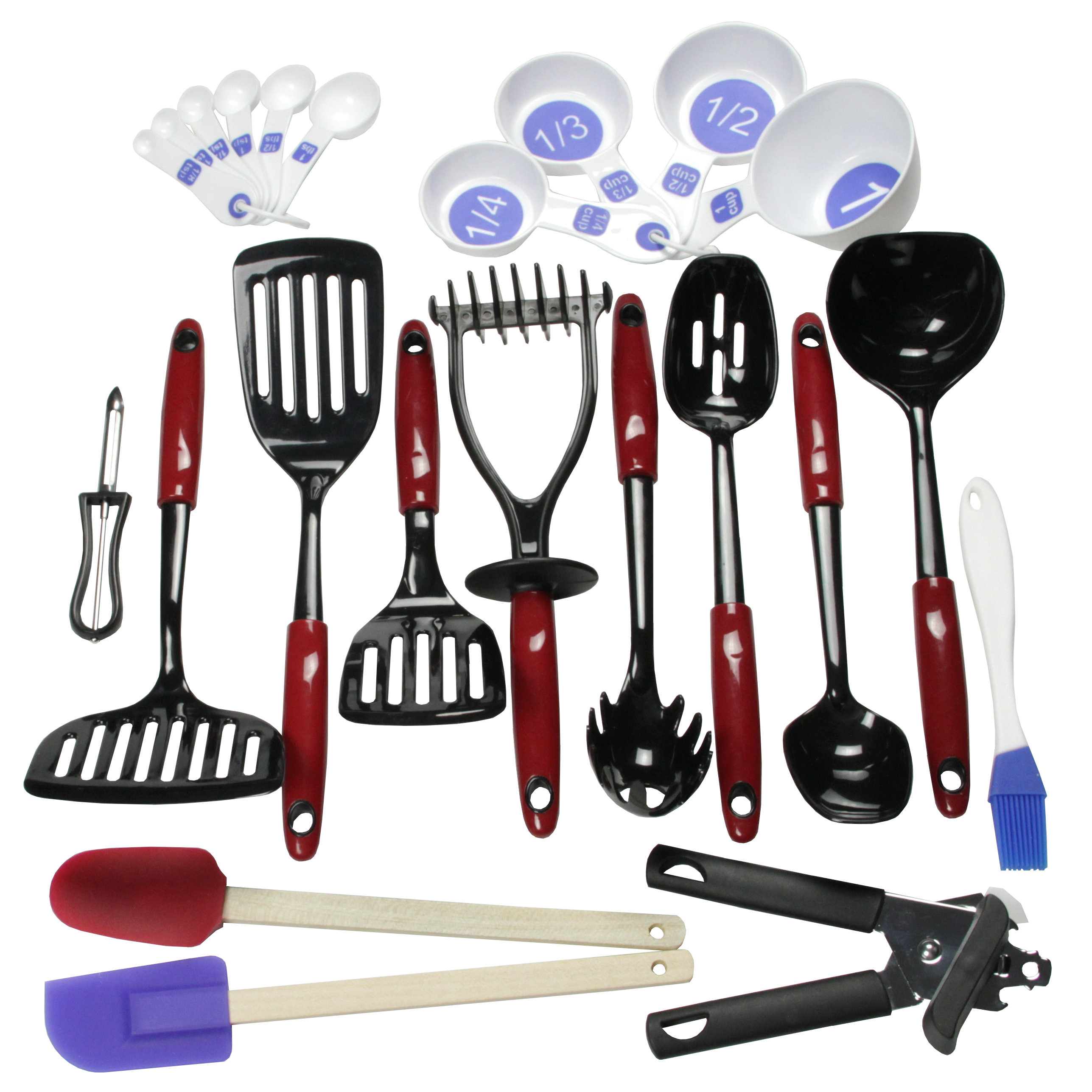 Anolon Tools and Gadgets SureGrip Nylon Nonstick Kitchen / Cooking Utensil  Set, 10 Piece & Reviews
