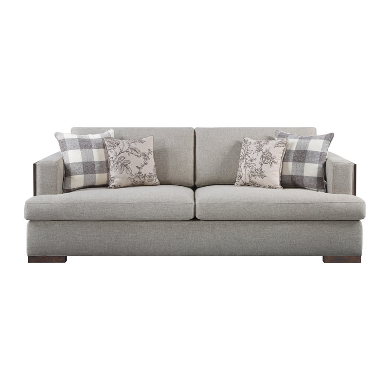 Canapé Modern Sofaniamey avec 4 coussins décoratifs