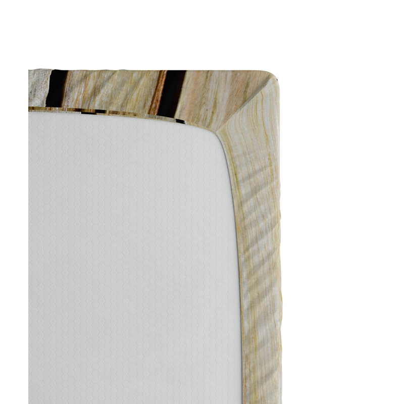 Microfiber Striped Fitted Sheet, Queen Fitted Sheet, Oak Striped