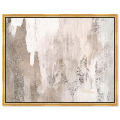 Art Remedy Muted Neutral Art Canvas Striated Texture II