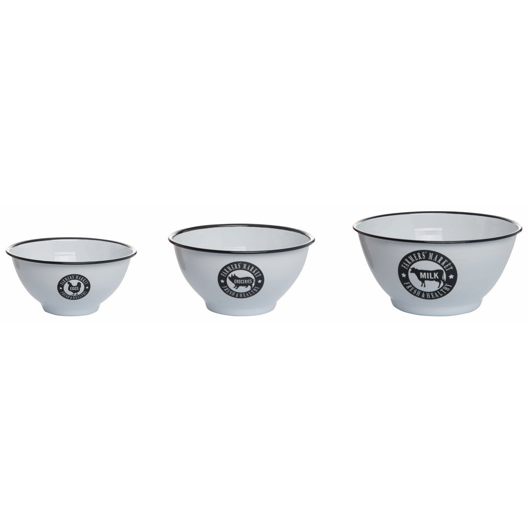 Pegram Stainless Steel 3 Piece Mixing Bowl Set August Grove®