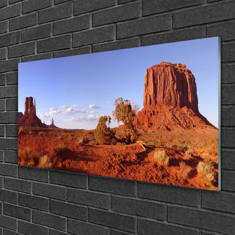 Landscape Desert - No Frame Print on Glass